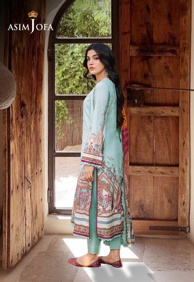 Asim Jofa prints Unstitched 3 Piece Digital Lawn