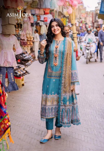 Asim Jofa prints Unstitched 3 Piece Digital Lawn