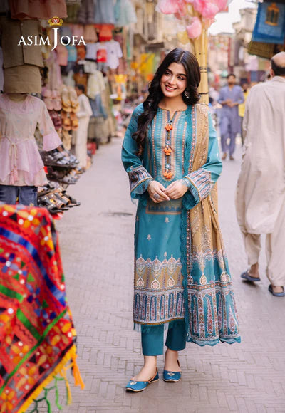 Asim Jofa prints Unstitched 3 Piece Digital Lawn