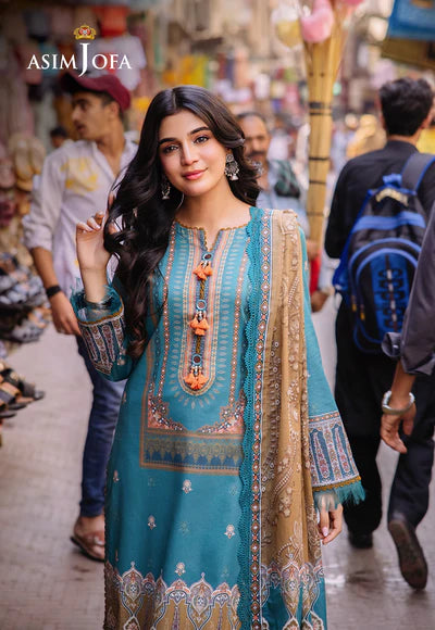 Asim Jofa prints Unstitched 3 Piece Digital Lawn