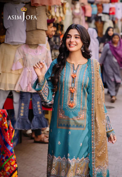 Asim Jofa prints Unstitched 3 Piece Digital Lawn