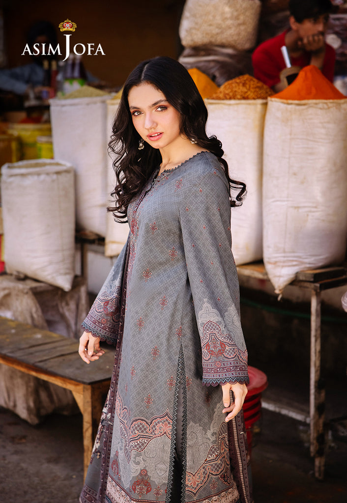 Asim Jofa Prints Unstitched 3 Piece Digital Lawn