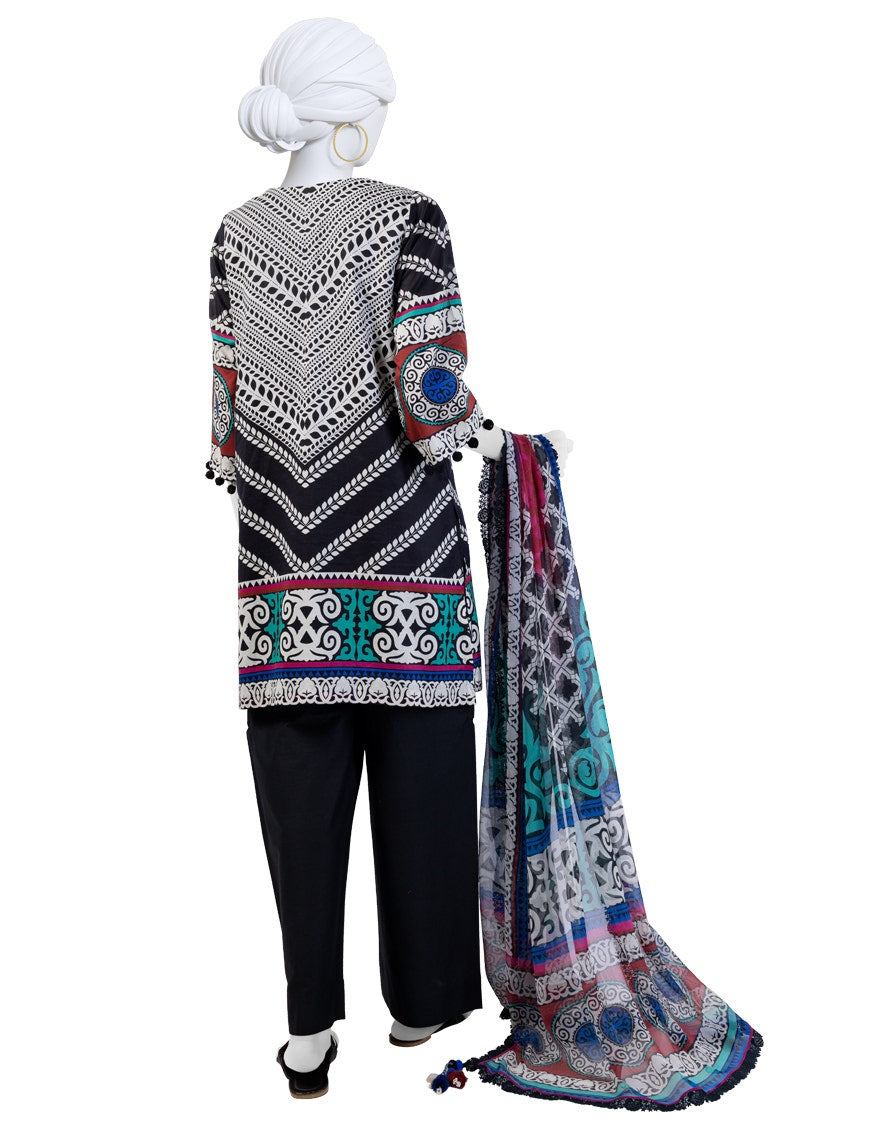 J. Unstitched 3-Piece Lawn