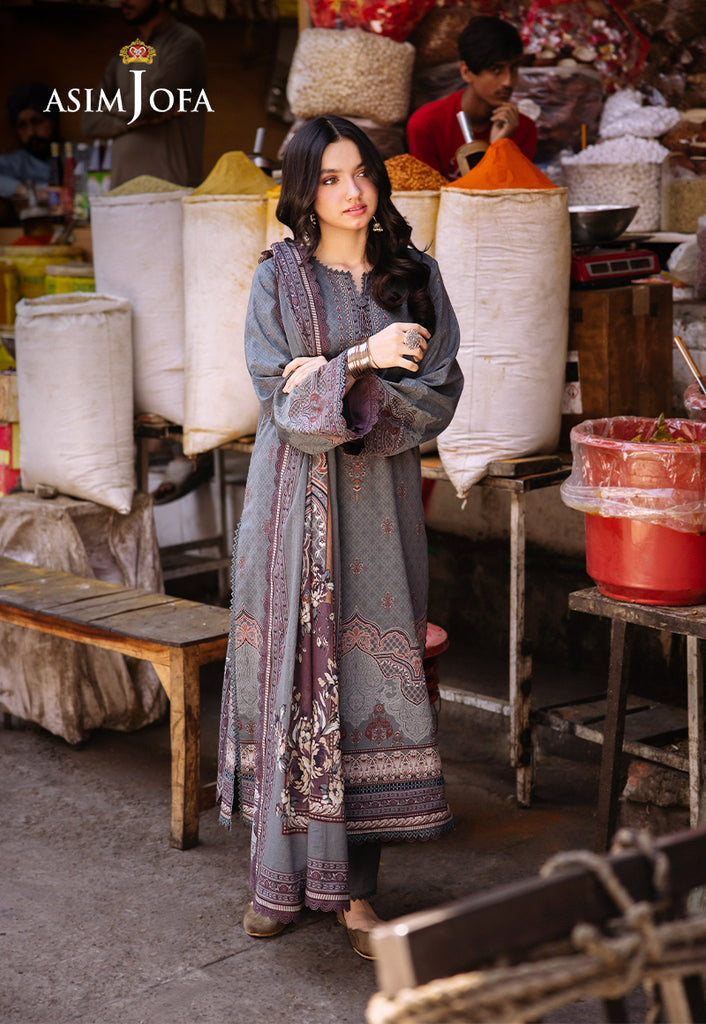 Asim Jofa Prints Unstitched 3 Piece Digital Lawn