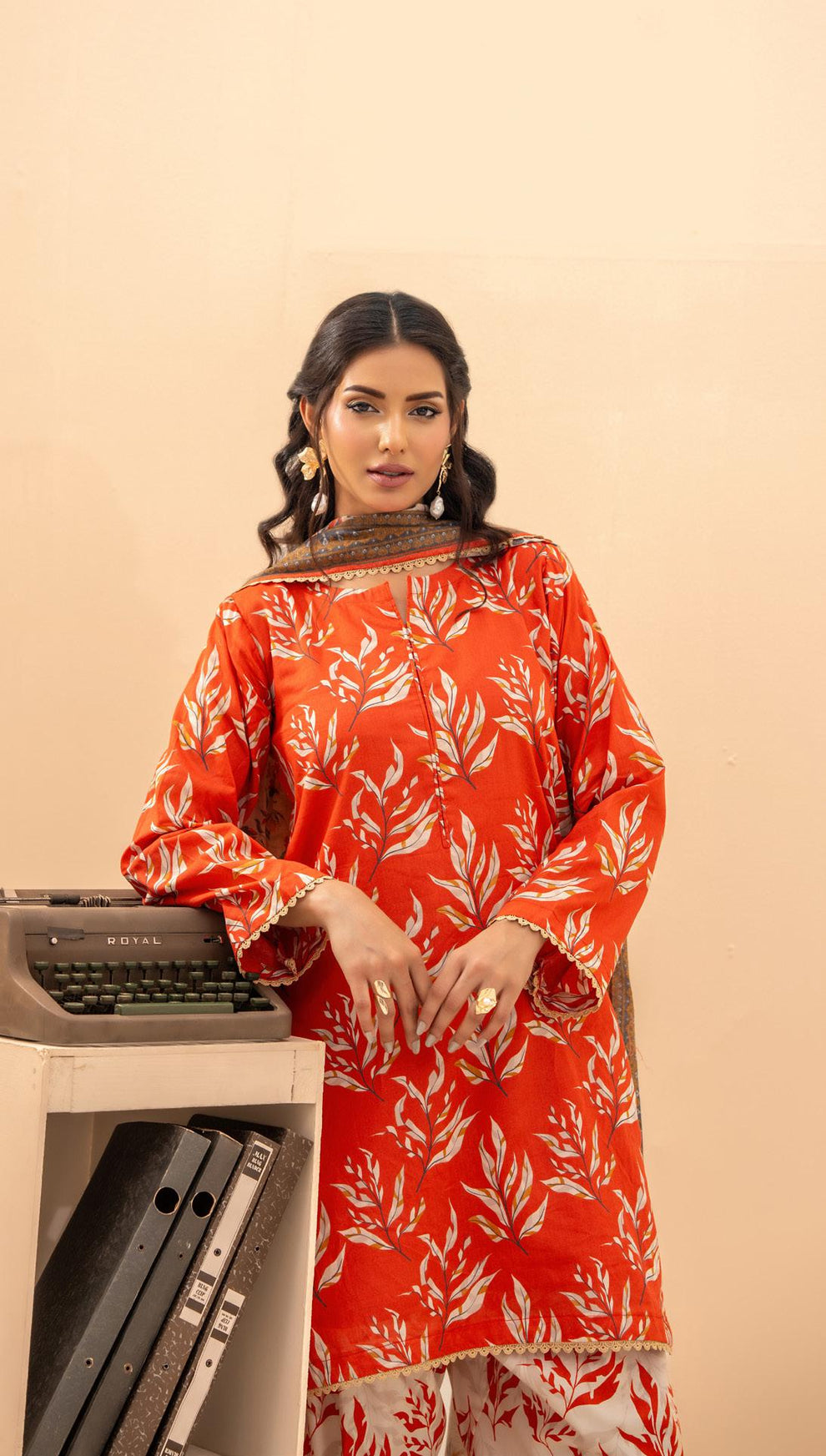 Zesh unstitched 3 piece Lawn