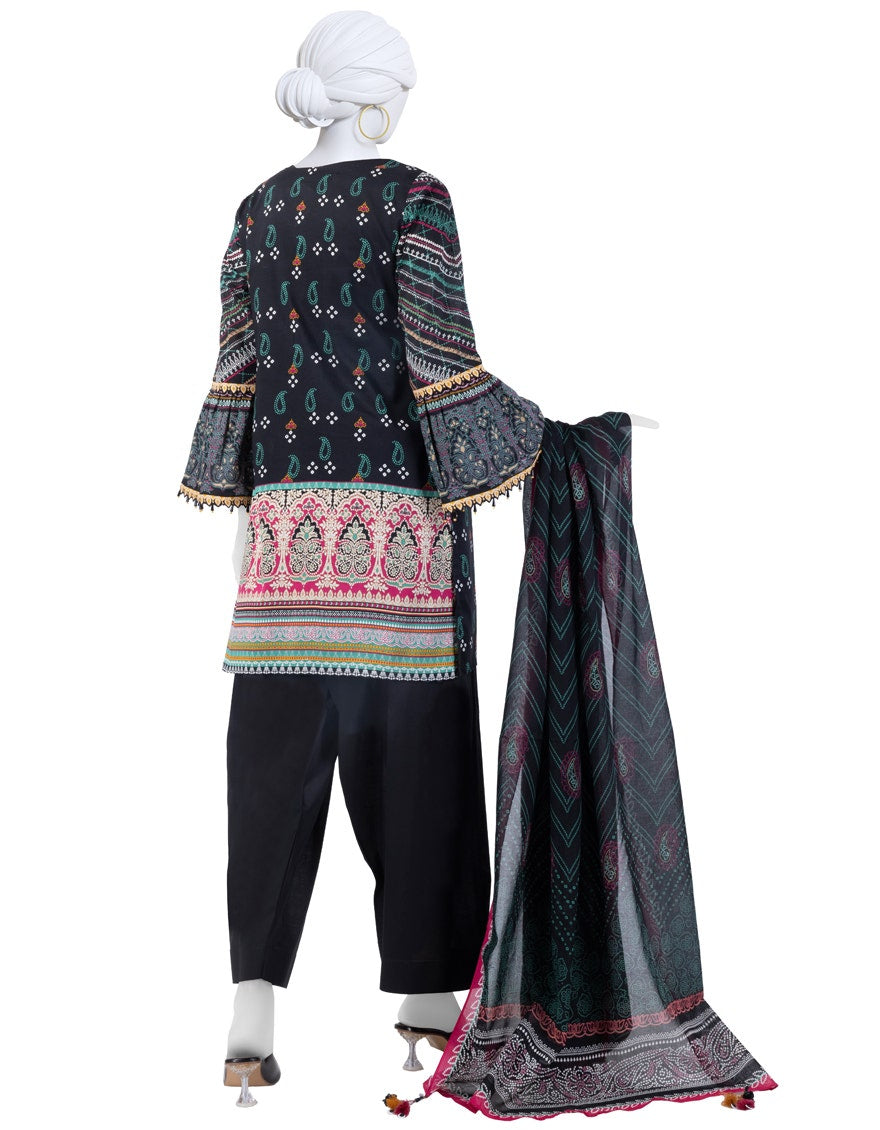 j. Unstitched 3-Piece Lawn