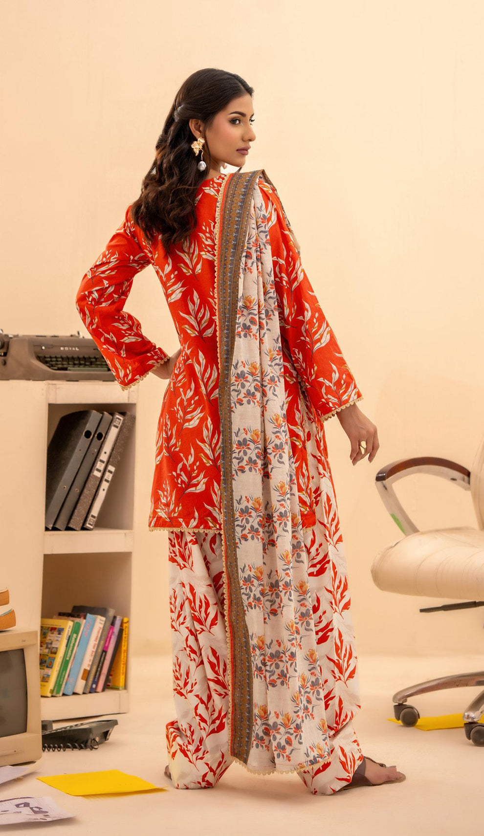 Zesh unstitched 3 piece Lawn