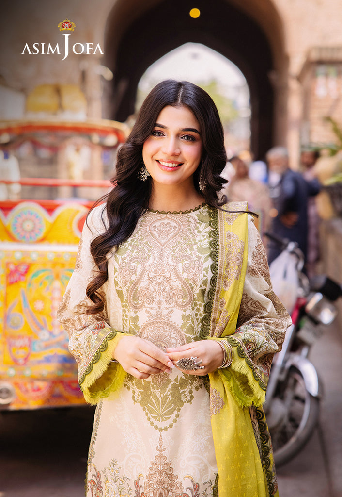 Asim Jofa Prints Unstitched 3 Piece Digital Lawn