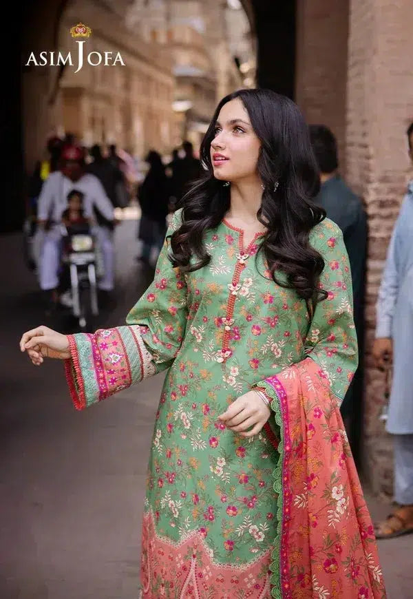Asim Jofa Prints Unstitched 3 Piece Digital Lawn