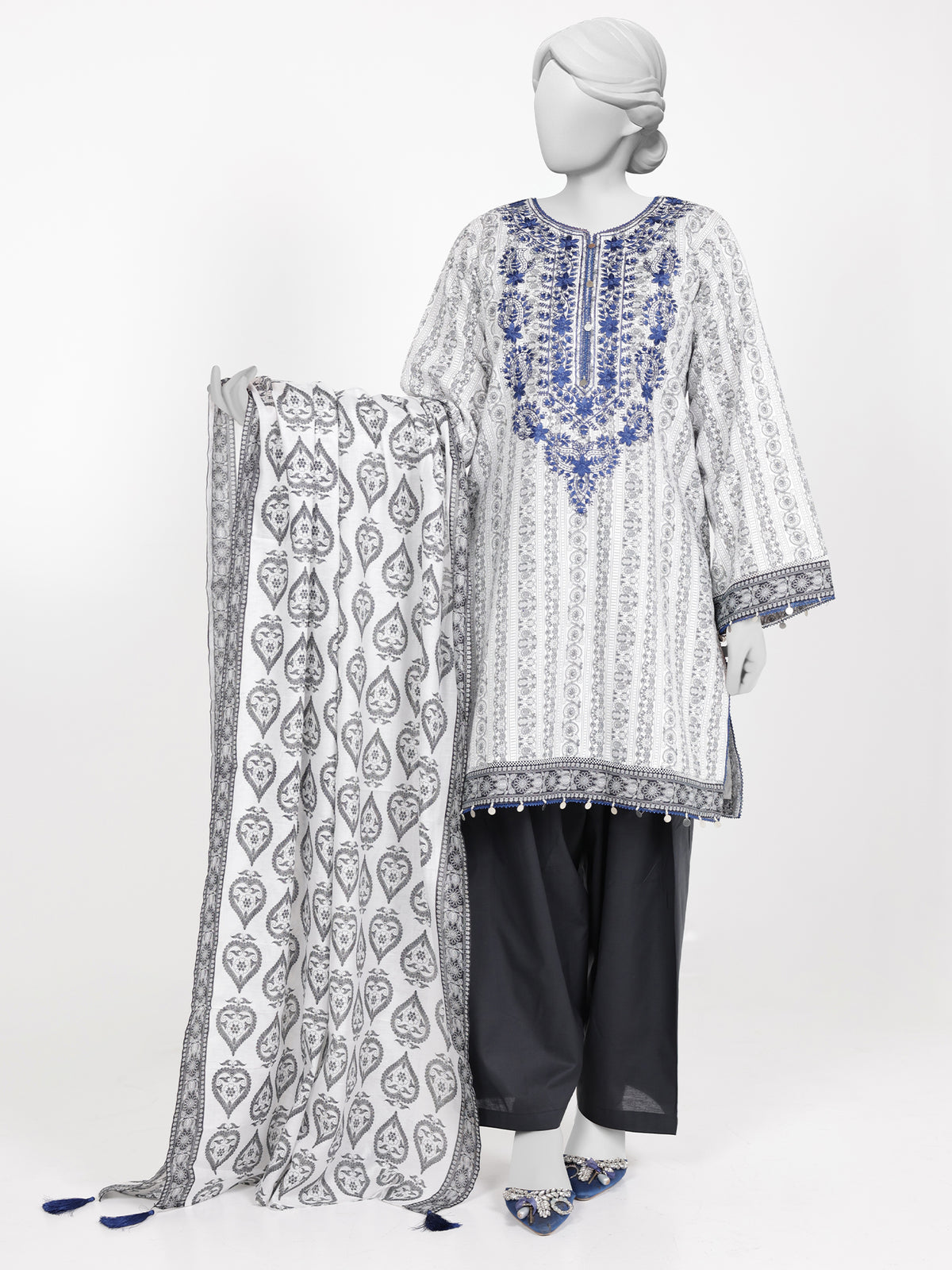 Panjnad Embroidered 3 Piece Unstitched