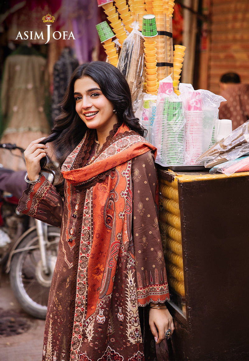 Asim Jofa Prints unstitched 3 Piece Digital Lawn