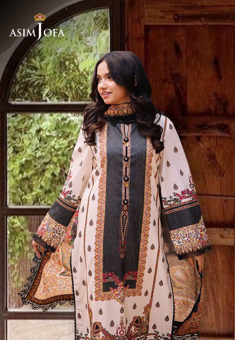 Asim Jofa prints Unstitched 3 Piece Digital Lawn