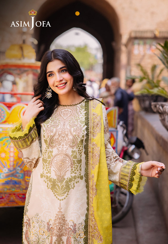 Asim Jofa Prints Unstitched 3 Piece Digital Lawn