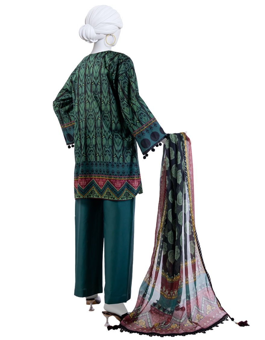 j. Unstitched 3-Piece Lawn