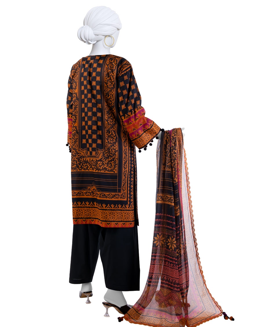 j. Unstitched 3-Piece Lawn