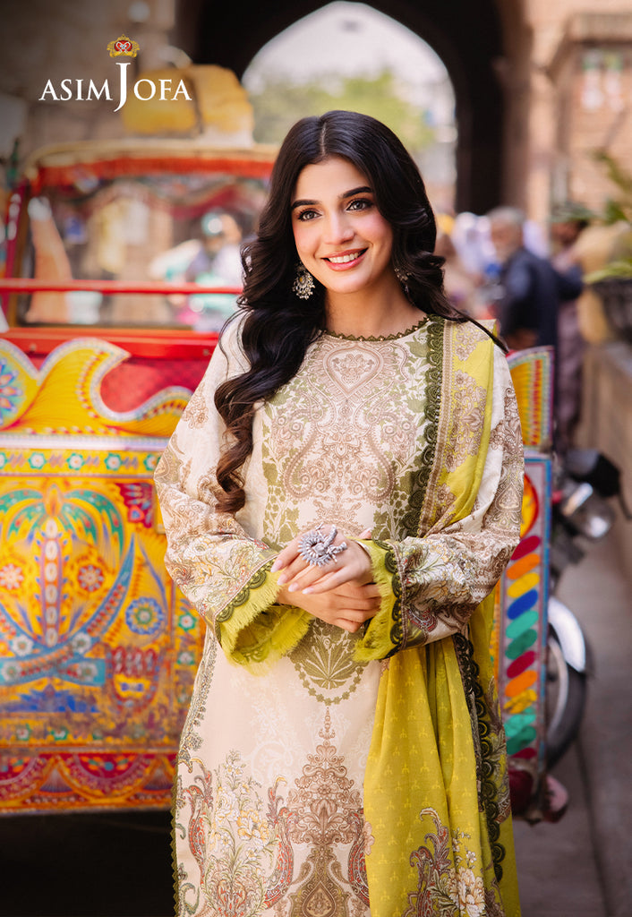 Asim Jofa Prints Unstitched 3 Piece Digital Lawn