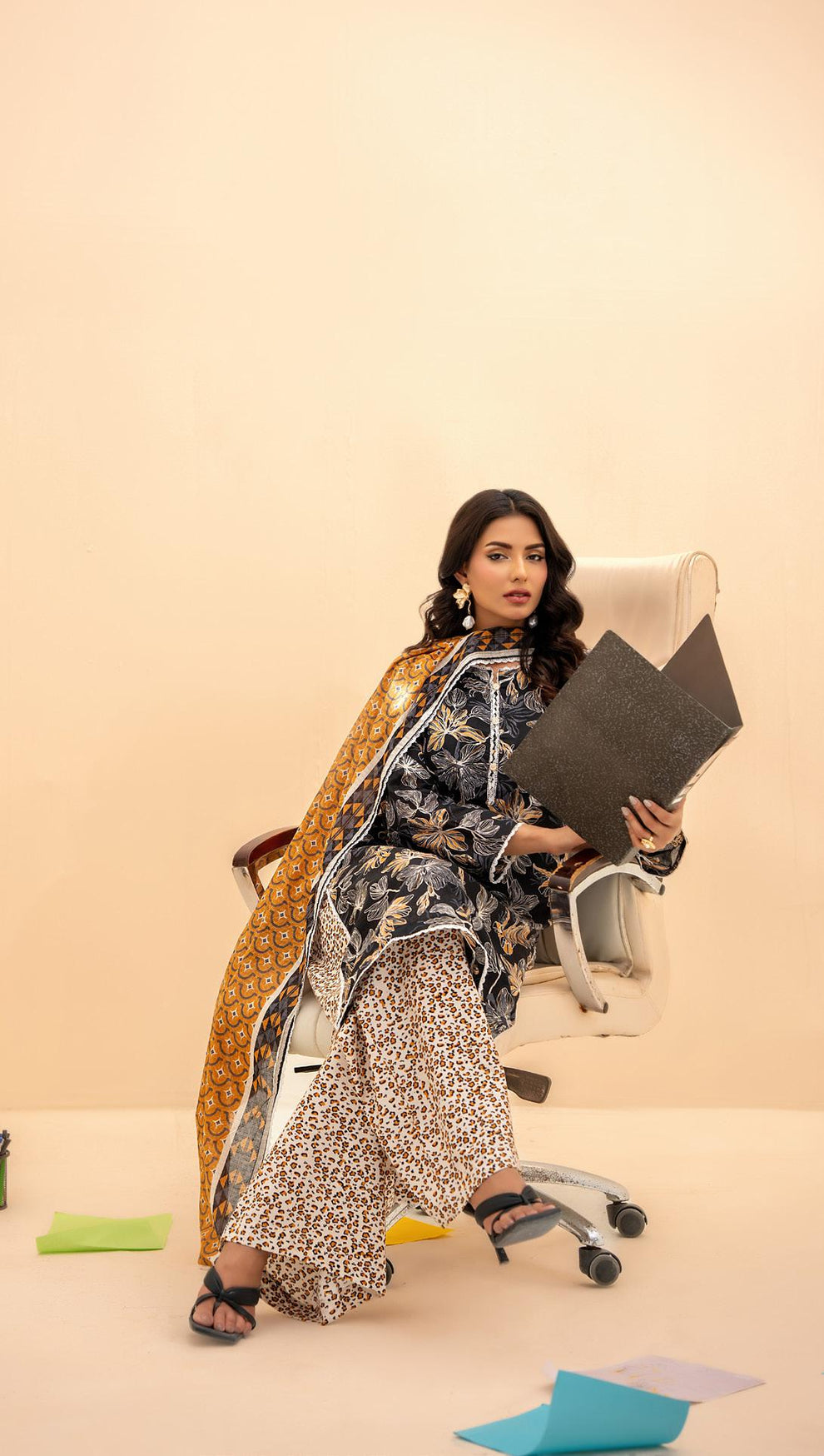 Zesh unstitched 3 piece Lawn