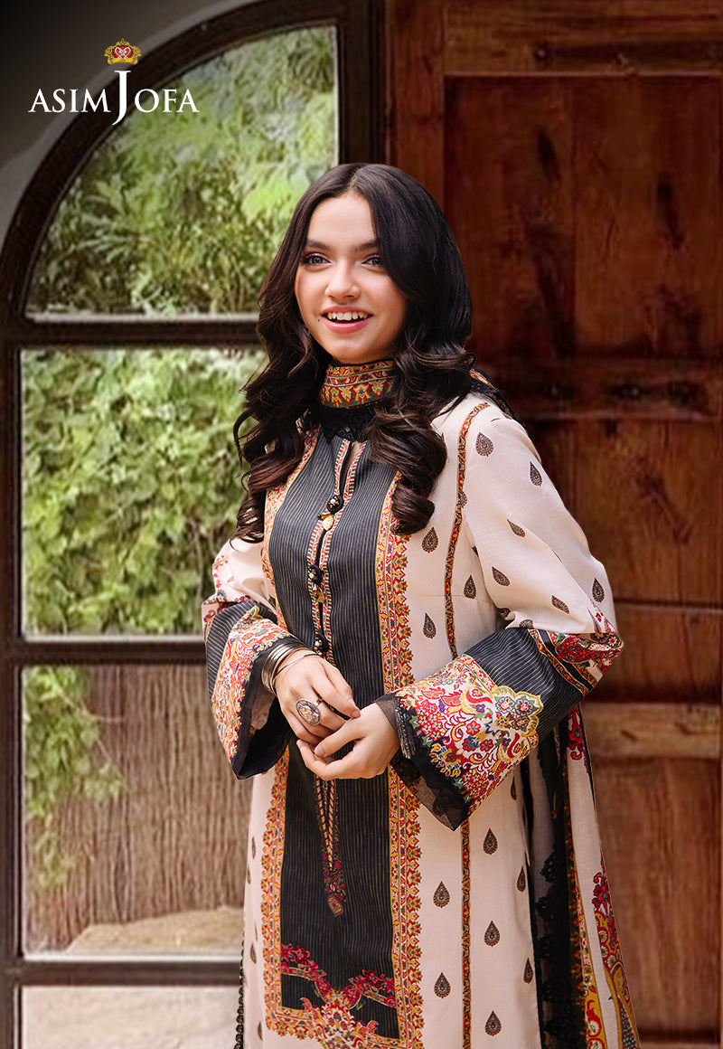 Asim Jofa prints Unstitched 3 Piece Digital Lawn