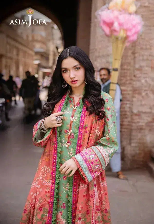 Asim Jofa Prints Unstitched 3 Piece Digital Lawn