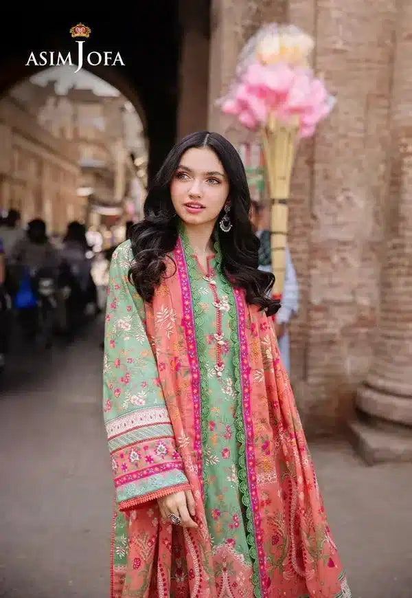 Asim Jofa Prints Unstitched 3 Piece Digital Lawn