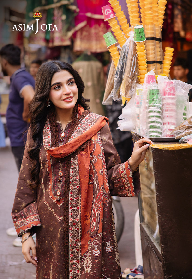 Asim Jofa Prints unstitched 3 Piece Digital Lawn
