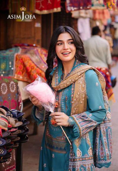 Asim Jofa prints Unstitched 3 Piece Digital Lawn