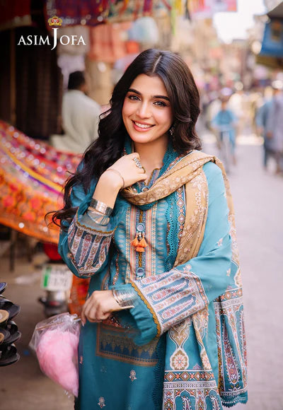 Asim Jofa prints Unstitched 3 Piece Digital Lawn
