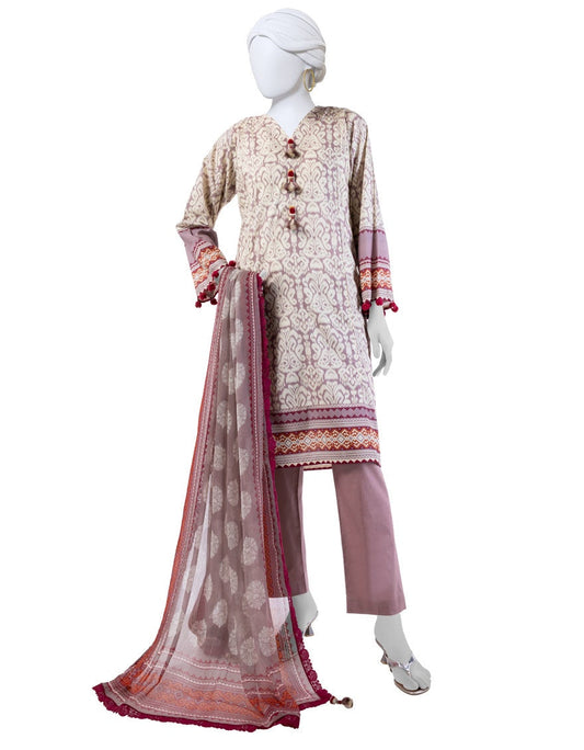 j. Unstitched 3-Piece Lawn