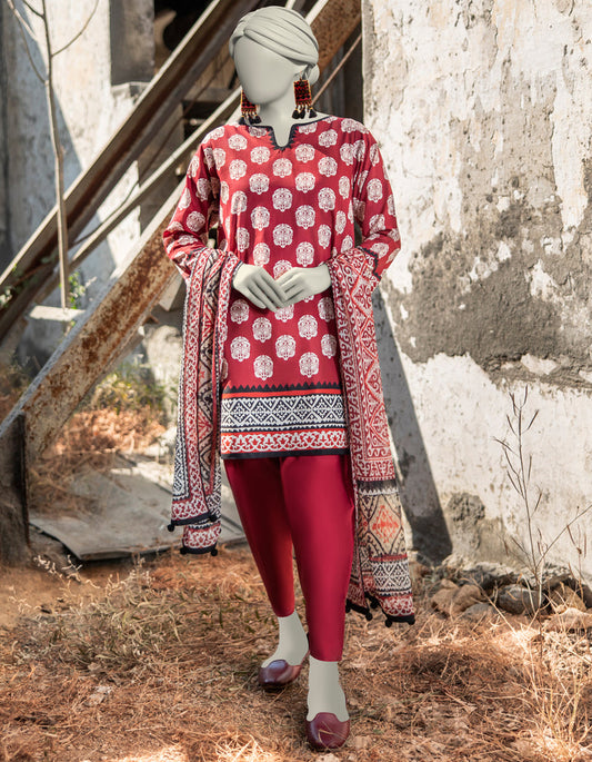 j. Unstitched 3-Piece Lawn