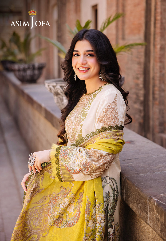 Asim Jofa Prints Unstitched 3 Piece Digital Lawn 