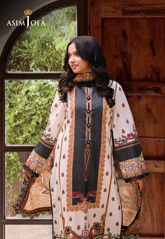Asim Jofa prints Unstitched 3 Piece Digital Lawn