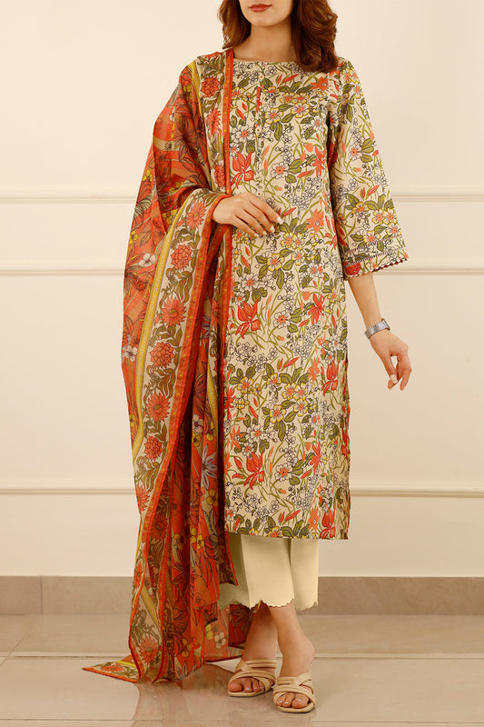 Saya Unstitched 3-Piece Lawn