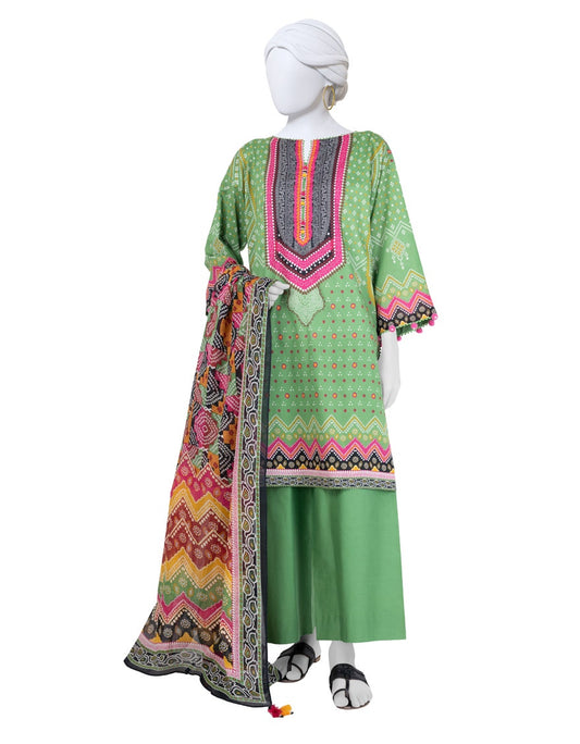 J. Unstitched 3-Piece Lawn