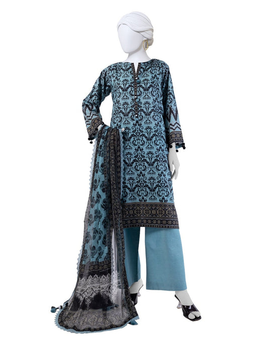 j. Unstitched 3-Piece Lawn